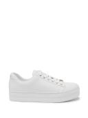Guess Women's White Lullu Logo Low Top Sneakers Size: 11