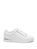 Guess Women's White Peony Logo Rollin Sneakers Size: 8