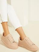 Guess Women's White Peony Logo Rollin Sneakers Size: 8