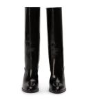 Hadley Black Hi Shine Calf Boots | Heels | Tony Bianco Black Hi Shine / 5.5