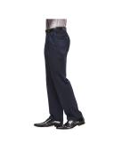 Haggar Men's Premium No Iron Classic Fit Expandable Waist Pleat Front Pant