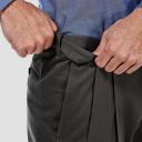 Haggar Men's Premium No Iron Classic Fit Expandable Waist Pleat Front Pant
