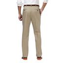 Haggar Men's Premium No Iron Classic Fit Expandable Waist Pleat Front Pant
