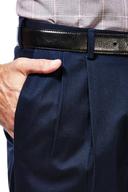 Haggar Men's Premium No Iron Classic Fit Expandable Waist Pleat Front Pant