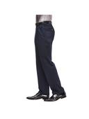 Haggar Men's Premium No Iron Classic Fit Expandable Waist Pleat Front Pant