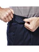 Haggar Men's Premium No Iron Classic Fit Expandable Waist Pleat Front Pant