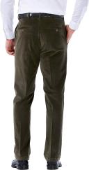 Haggar Men's Stretch Corduroy Expandable Waist Classic Fit Flat Front