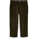 Haggar Men's Stretch Corduroy Expandable Waist Classic Fit Flat Front
