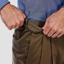 Haggar Mens Pants Brown Size 38x30 Pleated Classic Fit Khaki Stretch