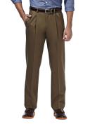 Haggar Mens Patns Beige Size 38x30 Chino Stretch No Iron Khaki