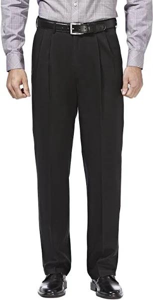 Haggar Mens Patns Beige Size 38x30 Chino Stretch No Iron Khaki