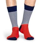 Half Stripe Socks - Red | Happy Socks