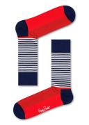 Half Stripe Socks - Red | Happy Socks
