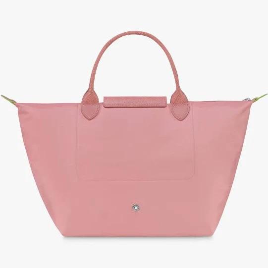 Handbag M Le Pliage Green Petal Pink Longchamp