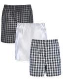 Hanes Men's 3-Pack Woven Boxers-Big Sizes