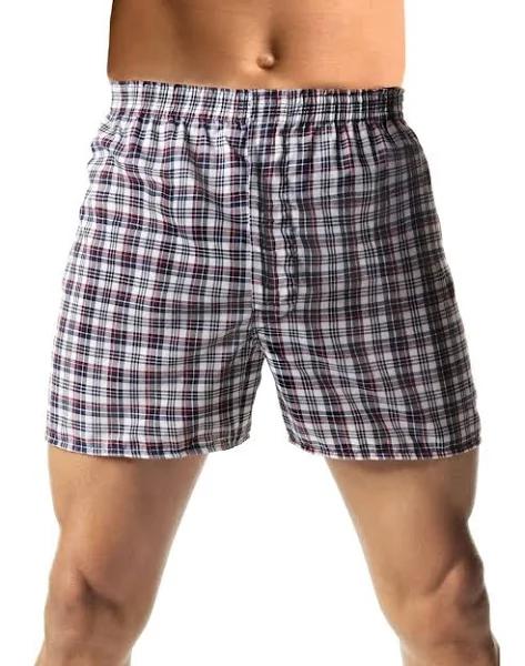Hanes Men's 3-Pack Woven Boxers-Big Sizes