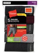 Hanes Men's Tagless Boxer with Exposed Waistband, Multiple Packs Avail