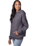 Hanes P170 EcoSmart Hooded Sweatshirt Charcoal Heather 2XL