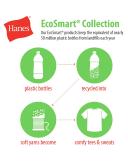 Hanes P170 EcoSmart Hooded Sweatshirt Charcoal Heather 2XL