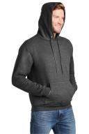 Hanes P170 EcoSmart Hooded Sweatshirt Charcoal Heather 2XL