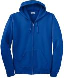 Hanes P180 ComfortBlend EcoSmart Full Zip Hoodie - Black, S