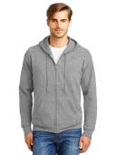 Hanes P180 ComfortBlend EcoSmart Full Zip Hoodie - Black, S