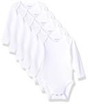Hanes Ultimate Baby Unisex-Baby BF2BS5 Flexy 5 Pack Long Sleeve Bodysuits Bodystocking - Multi