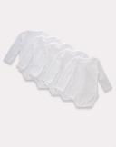 Hanes Ultimate Baby Unisex-Baby BF2BS5 Flexy 5 Pack Long Sleeve Bodysuits Bodystocking - Multi