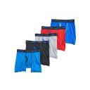 Hanes Ultimate Boys' Lightweight Super Soft Boxer Briefs 5-Pack