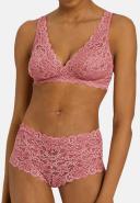 Hanro Bra - Women - Sweet Pepper Pink - Moments Soft Cup - 071465