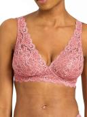Hanro Bra - Women - Sweet Pepper Pink - Moments Soft Cup - 071465