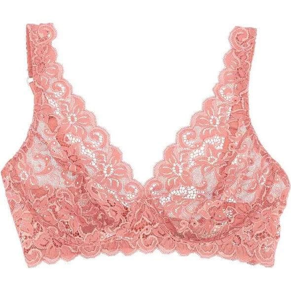 Hanro Bra - Women - Sweet Pepper Pink - Moments Soft Cup - 071465