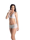 Hanro Moments Lace Soft Cup Bra 071465 Black 12C / Black