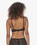 Hanro Moments Lace Soft Cup Bra 071465 Black 12C / Black