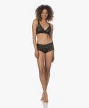 Hanro Moments Lace Soft Cup Bra 071465 Black 12C / Black