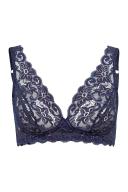 Hanro Moments Lace Soft Cup Bra 071465 Deep Navy 38D