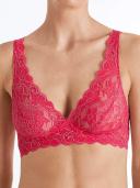 Hanro Moments Lace Soft Cup Bra 071465 Geranium