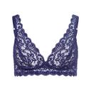 Hanro Moments Lace Soft Cup Bra 071465 Nightshade 16B / Nightshade