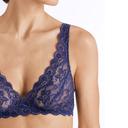 Hanro Moments Lace Soft Cup Bra 071465 Nightshade 16B / Nightshade