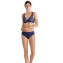 Hanro Moments Lace Soft Cup Bra 071465 Nightshade 16B / Nightshade