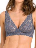 Hanro Moments Lace Soft Cup Bra 071465 Pigeon 10A / Pigeon