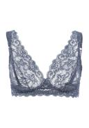 Hanro Moments Lace Soft Cup Bra 071465 Pigeon 14B / Pigeon