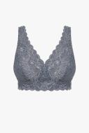 Hanro Moments Lace Soft Cup Bra 071465 Pigeon 14D / Pigeon