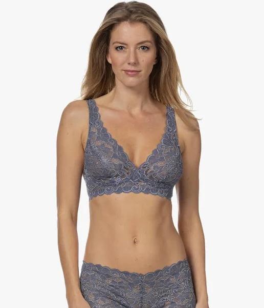 Hanro Moments Lace Soft Cup Bra 071465 Pigeon 14D / Pigeon