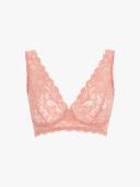 Hanro Moments Lace Soft Cup Bra 071465 Sweet Pepper 14D / Sweet Pepper