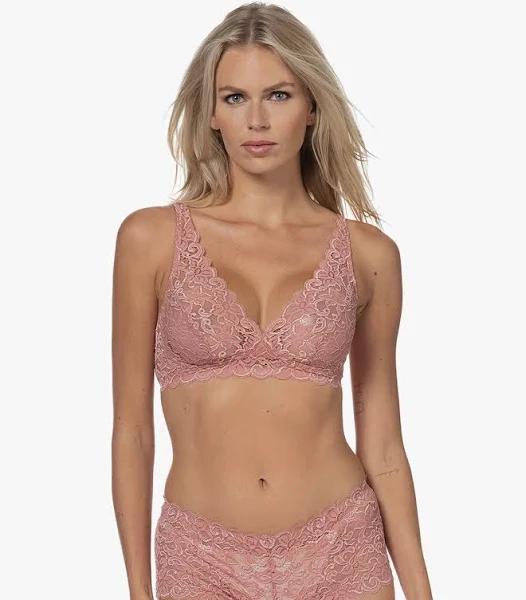 Hanro Moments Lace Soft Cup Bra 071465 Sweet Pepper 14D / Sweet Pepper