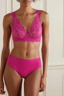 Hanro Moments Lace Soft Cup Bra 071465 Very Berry 14A