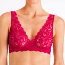 Hanro Moments Lace Soft Cup Bra 071465 Very Berry 16A