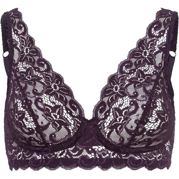 Hanro Moments Lace Soft Cup Bra Seasonal Colours 12C / Alexandrite