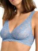 Hanro Moments Lace Soft Cup Bra Seasonal Colours 16A / Blue Moon